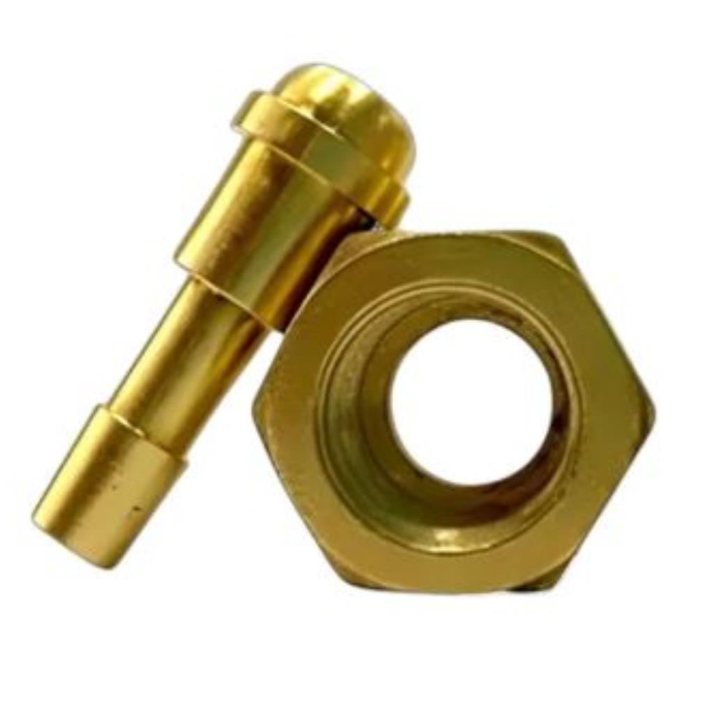 Niple com porca 7/16" p/ mangueira de gas - Boxer