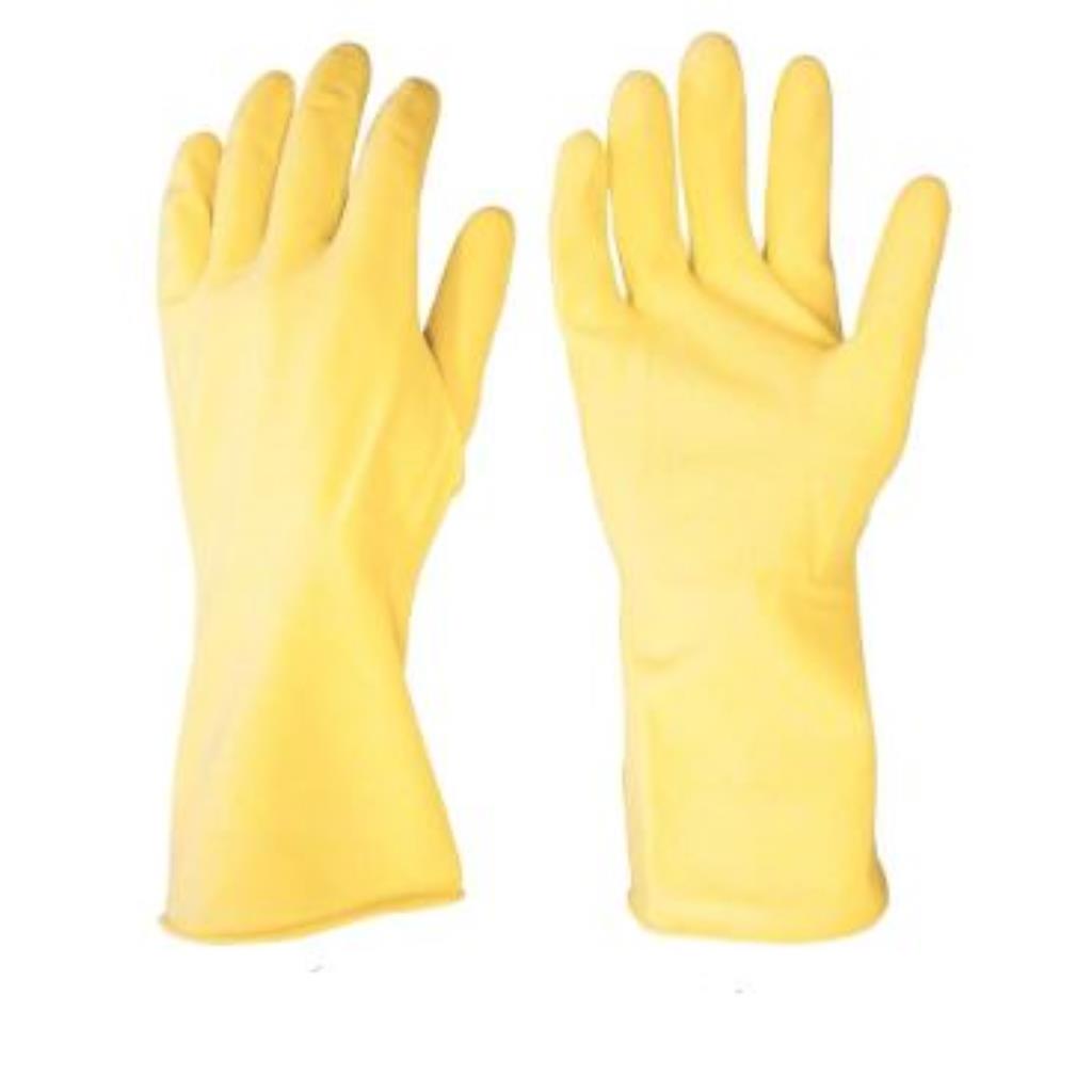 LUVA LATEX MED AMARELA C/FORRO NOVE54