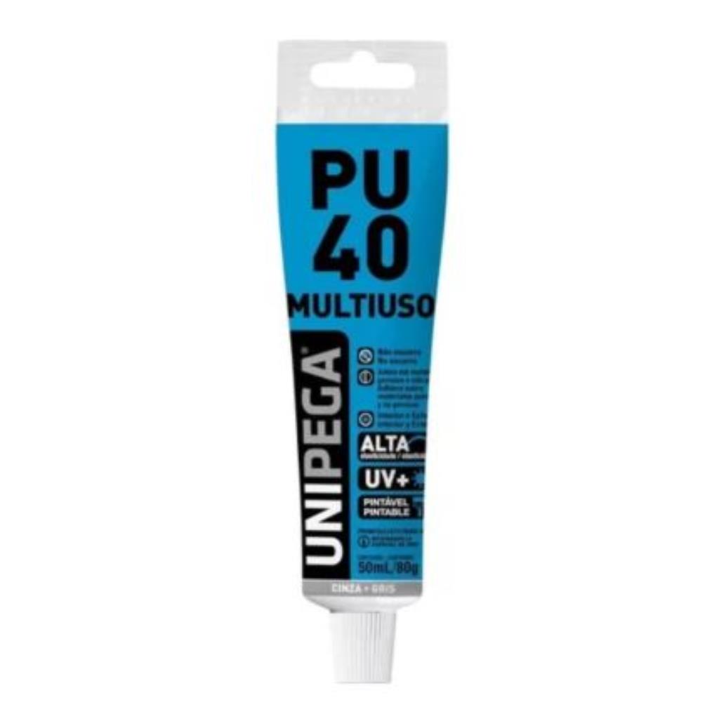 SELANTE PU/POLIURETANO CINZA  80G DUREZA PU40 UNIPEGA - AES0512.576