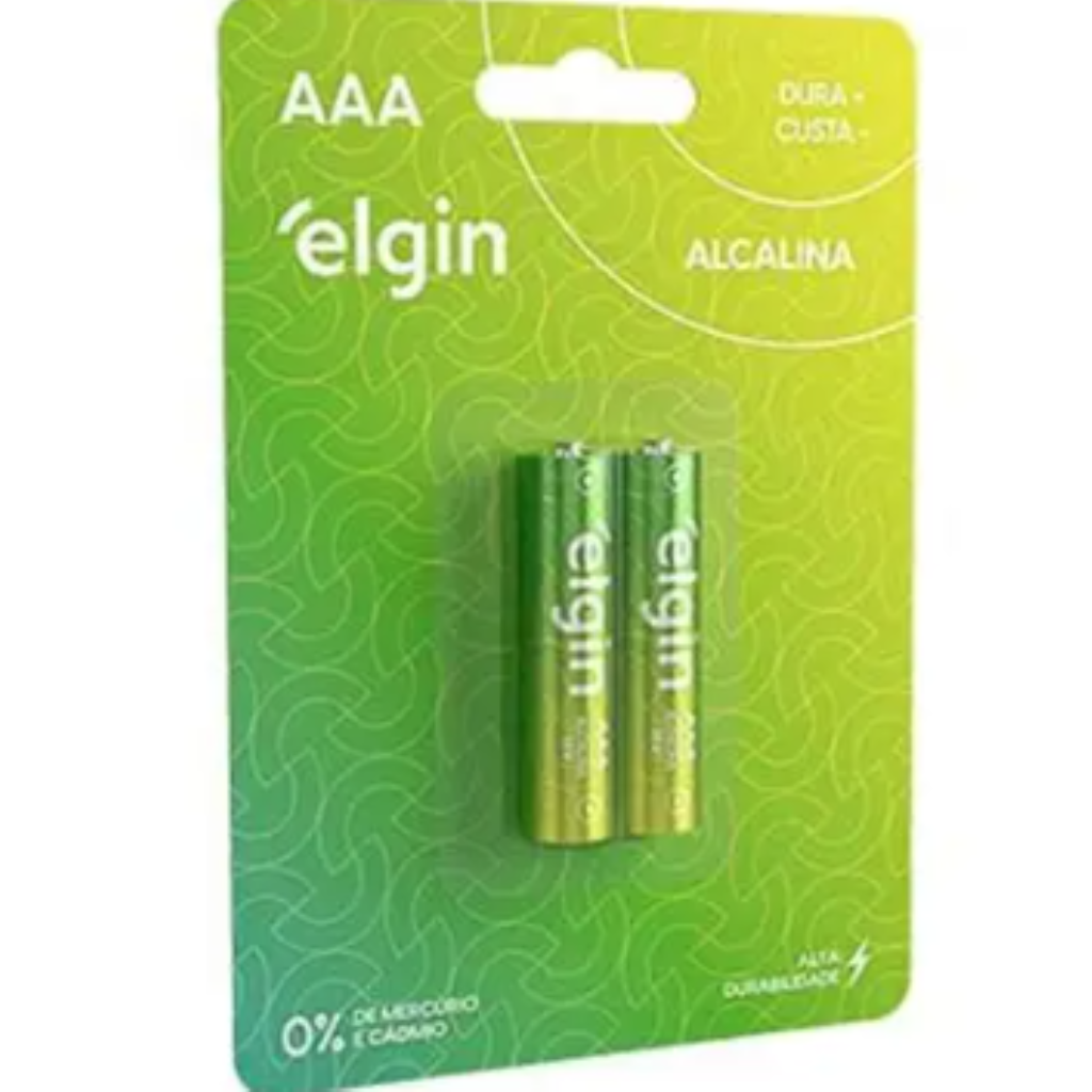 PILHA ALCALINA AA PEQUENA C/2 ELGIN - 82152