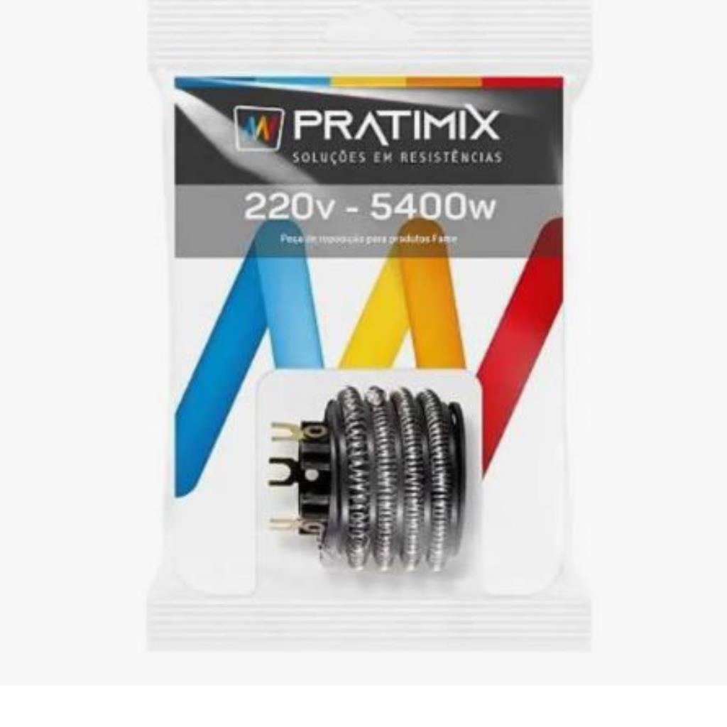 RESISTENCIA PRATIMIX FAME 220V 5400W 3T (KIBANHO DUCHA JD JDI BNOSSO TORN ELET) FA0255