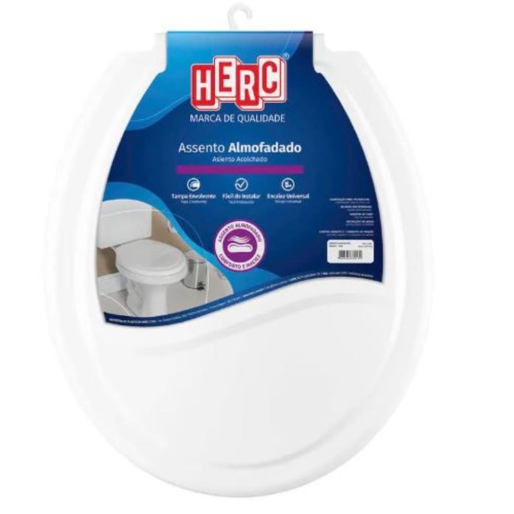 Assento Sanitário Herc Almofadado Branco 2385