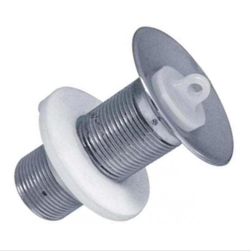 VALVULA LAVATORIO PLASTICA 7/8 S/LADRAO CROMADA ASTRA VL4 - VL4/S