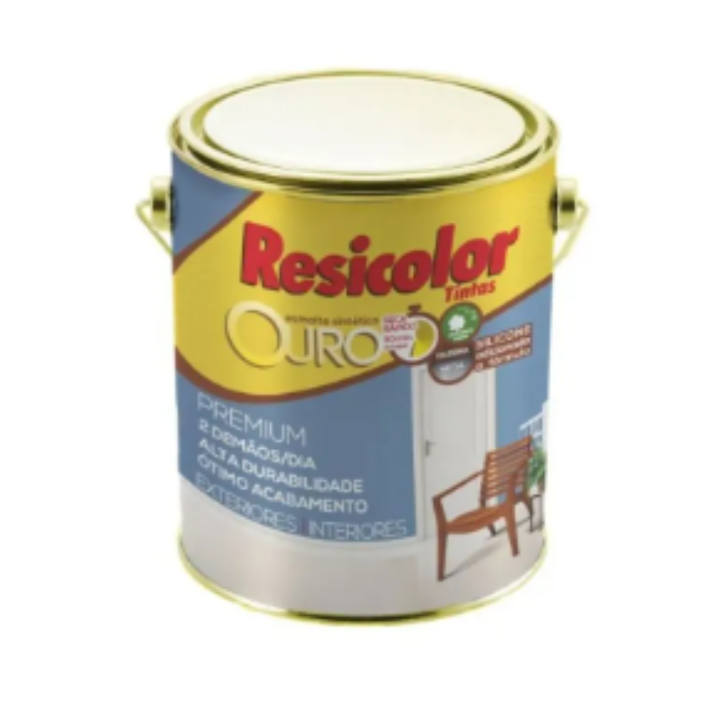 TINTA ESMALTE SINTETICO COLOR STANDARD 900ML MARROM 5125 RESICOLOR