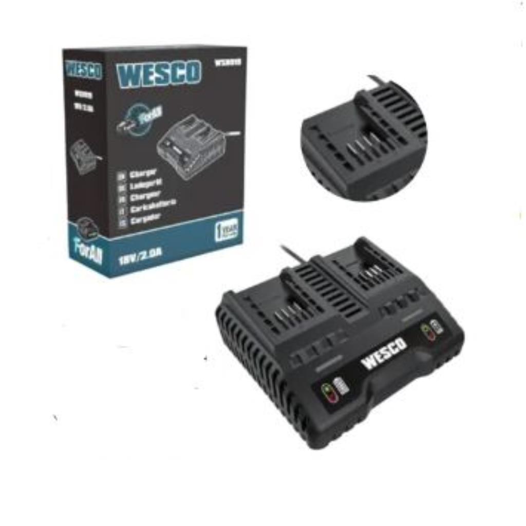 CARREGADOR DE BATERIA DUPLO 18V WS9919