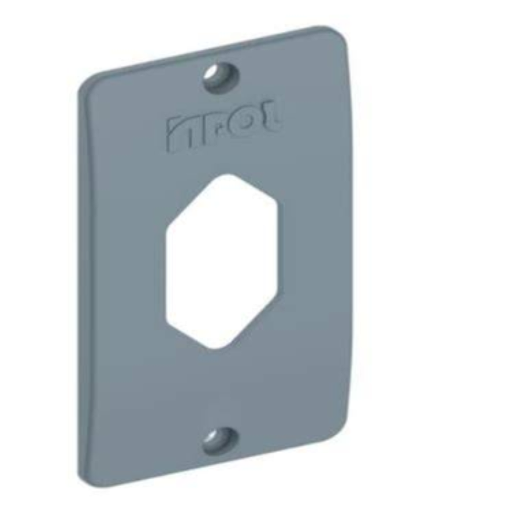TAMPA ELETRODUTO CONDULETE CINZA 1/2-3/4 1TOMADA VERT INPOL - 24