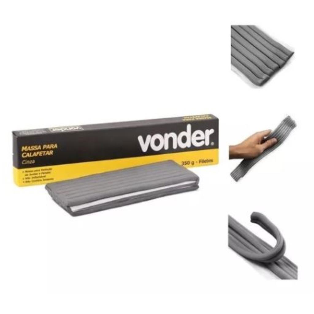 MASSA P/CALAFETAR 350G CINZA VONDER