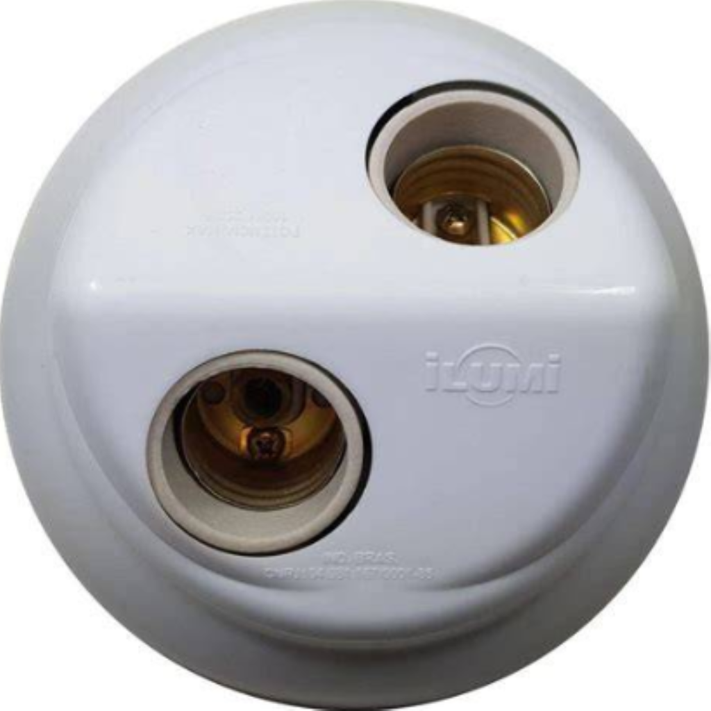 Plafon 2 Lâmpadas 100W 250V Branco - Ilumi