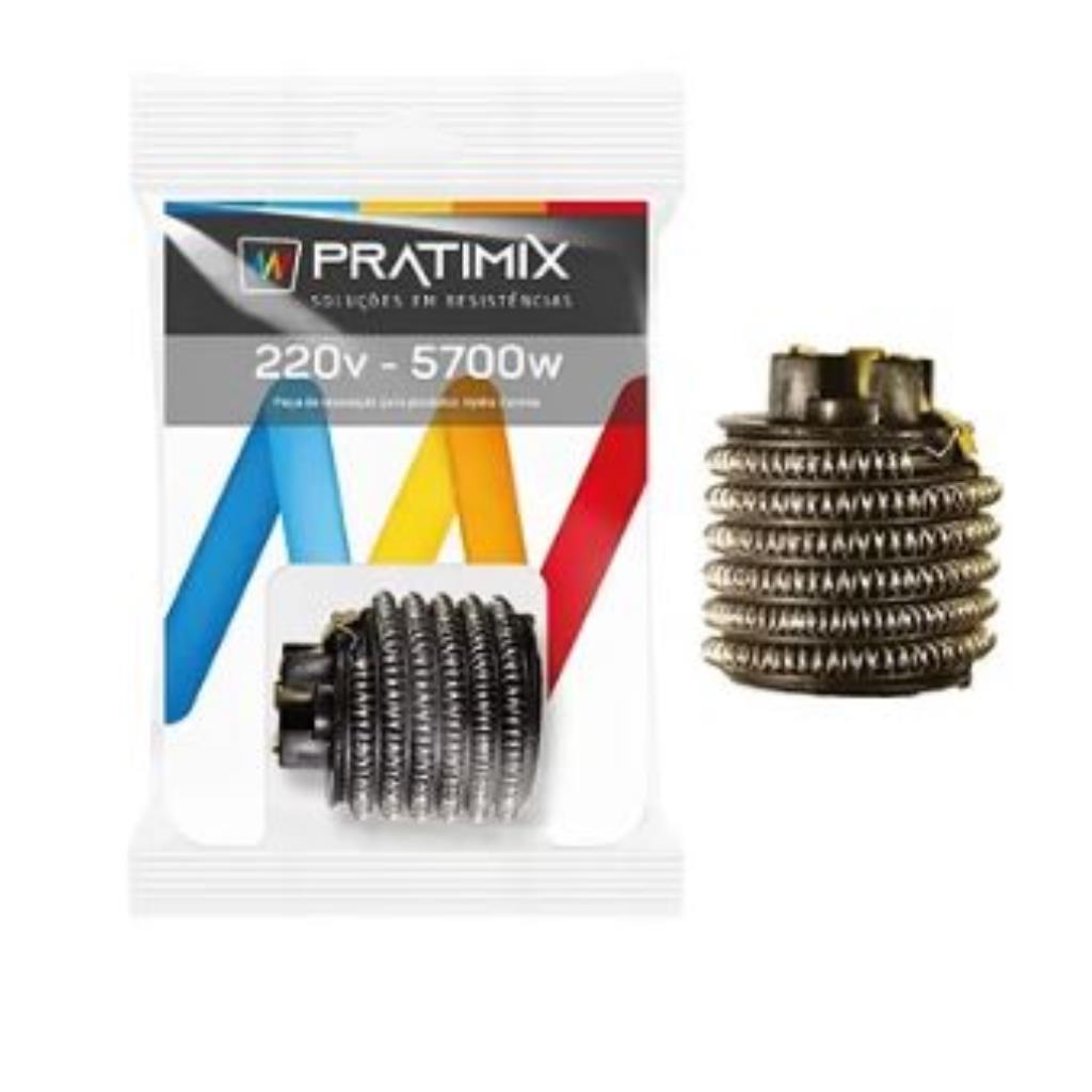 RESISTENCIA PRATIMIX CORONA GORDUCHA 4T 220V 5700W CG4T0257