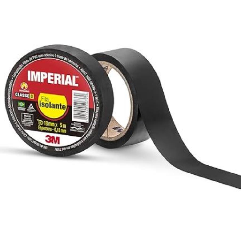 Fita isolante imperial 5 metros preta - 3M