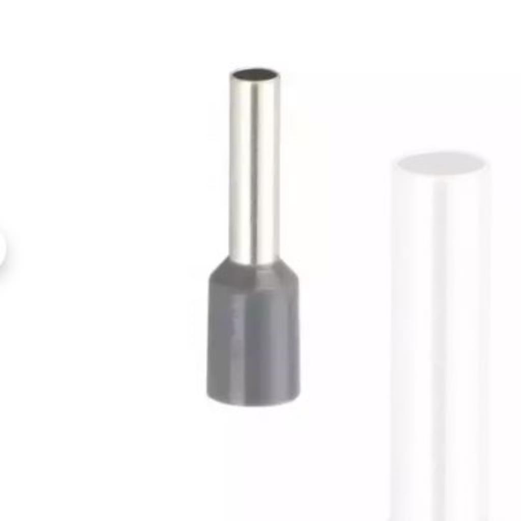 CONECTOR SIMPLES TUBULAR CINZA 4MM 28A  DECORLUX