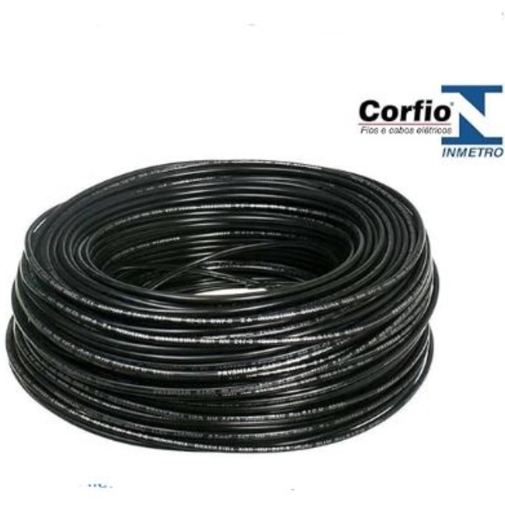 CABO FLEXIVEL CORFIO 750V 2,5MM PRETO