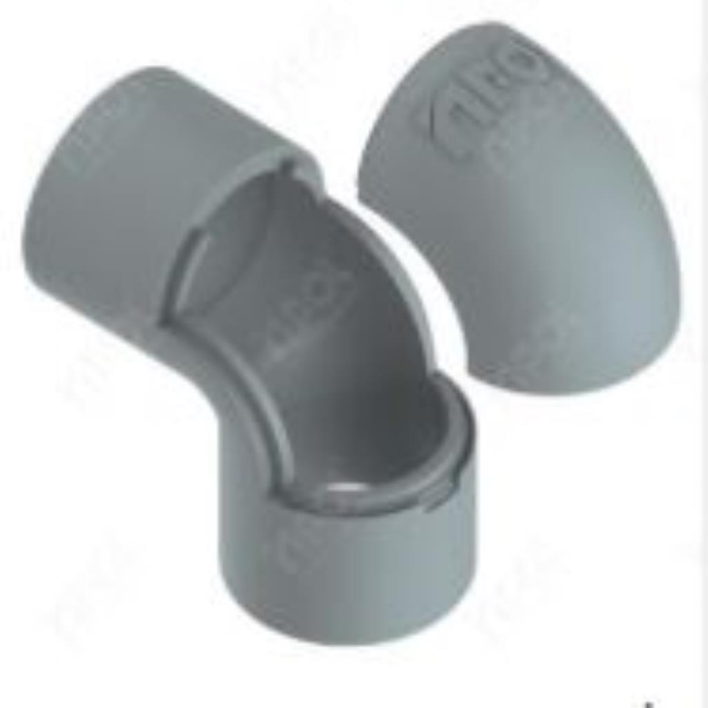COTOVELO/JOELHO ELETRODUTO CONDULETE CINZA 1/2 INPOL - 102