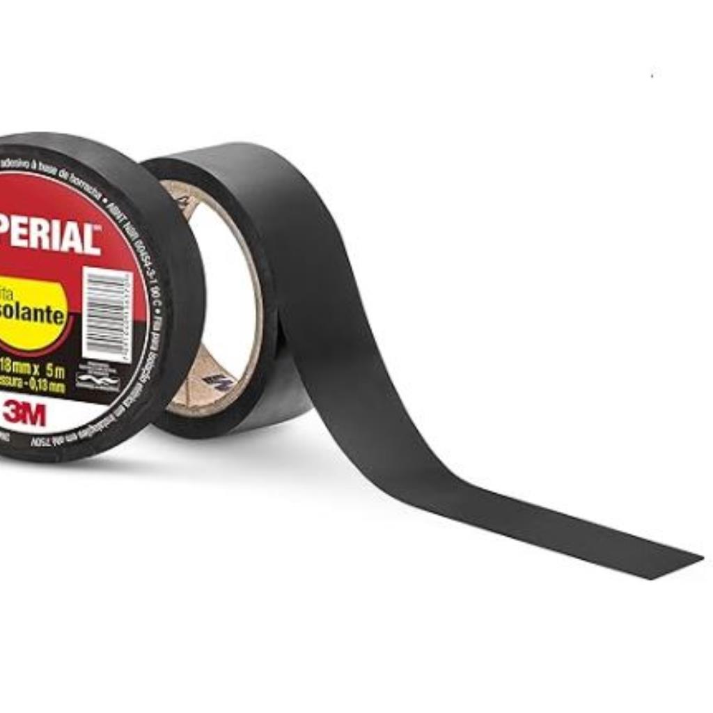 FITA ISOLANTE 3M PRETA IMPERIAL 18MMX20M