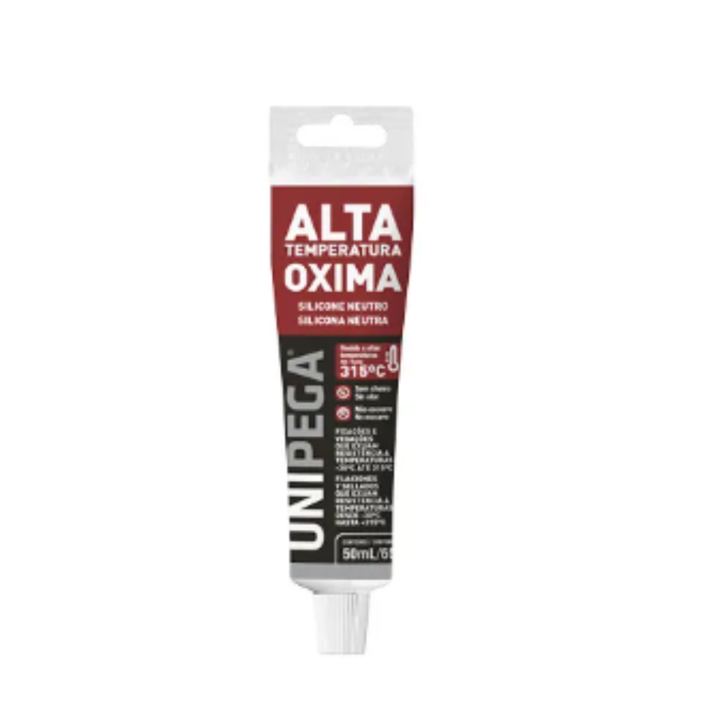 SILICONE50G ALTA TEMPERATURA PRETO UNIPEGA BLISTER - AES0510.0250