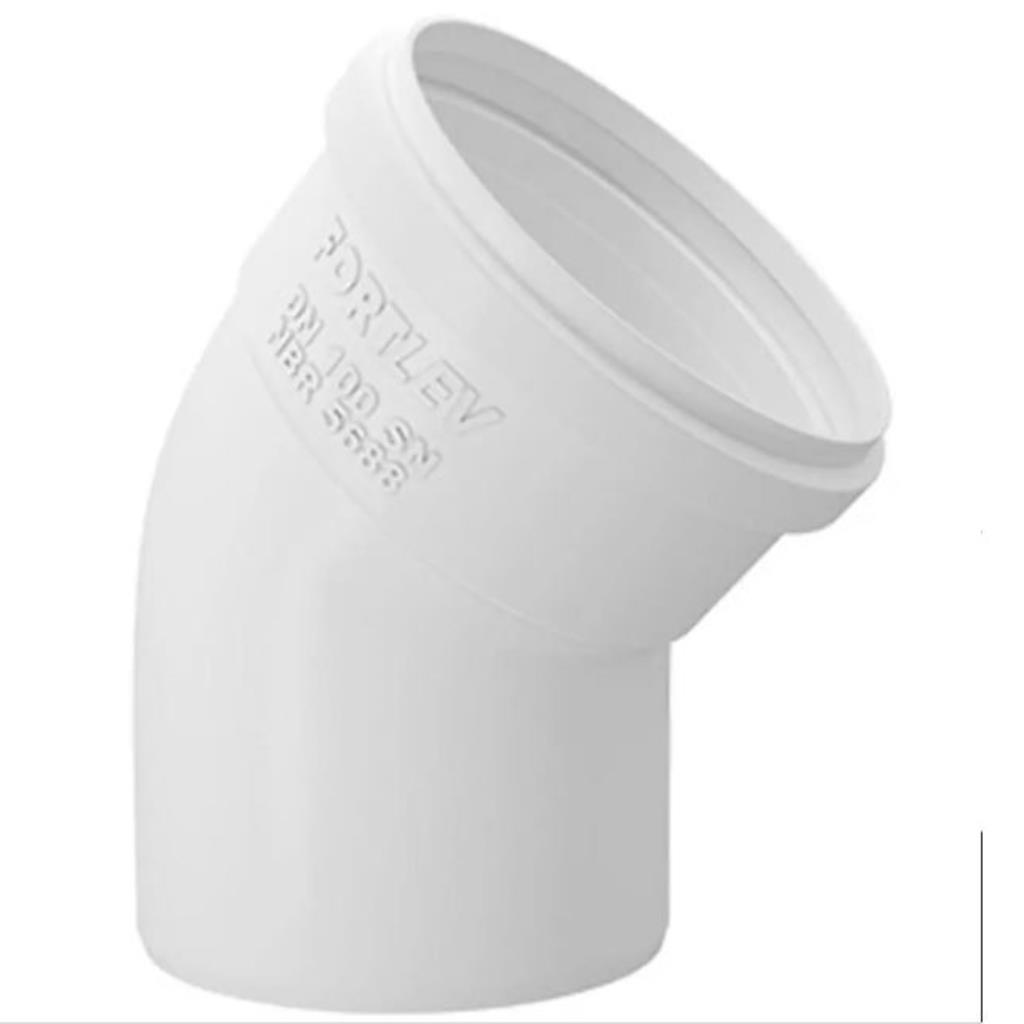 JOELHO 45 ESGOTO 100MM FORTLEV