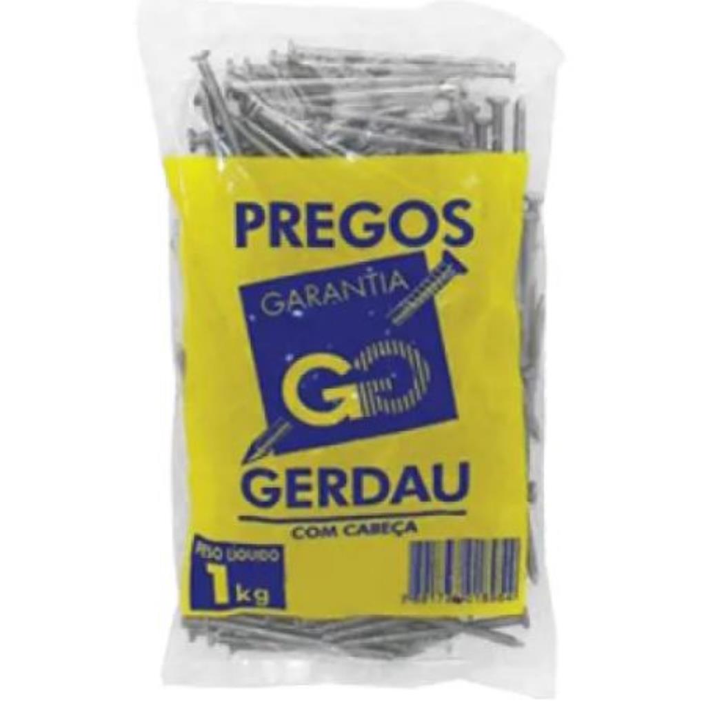 PREGO POLIDO 15X18 1KG COM CABECA GERDAU - 117000197