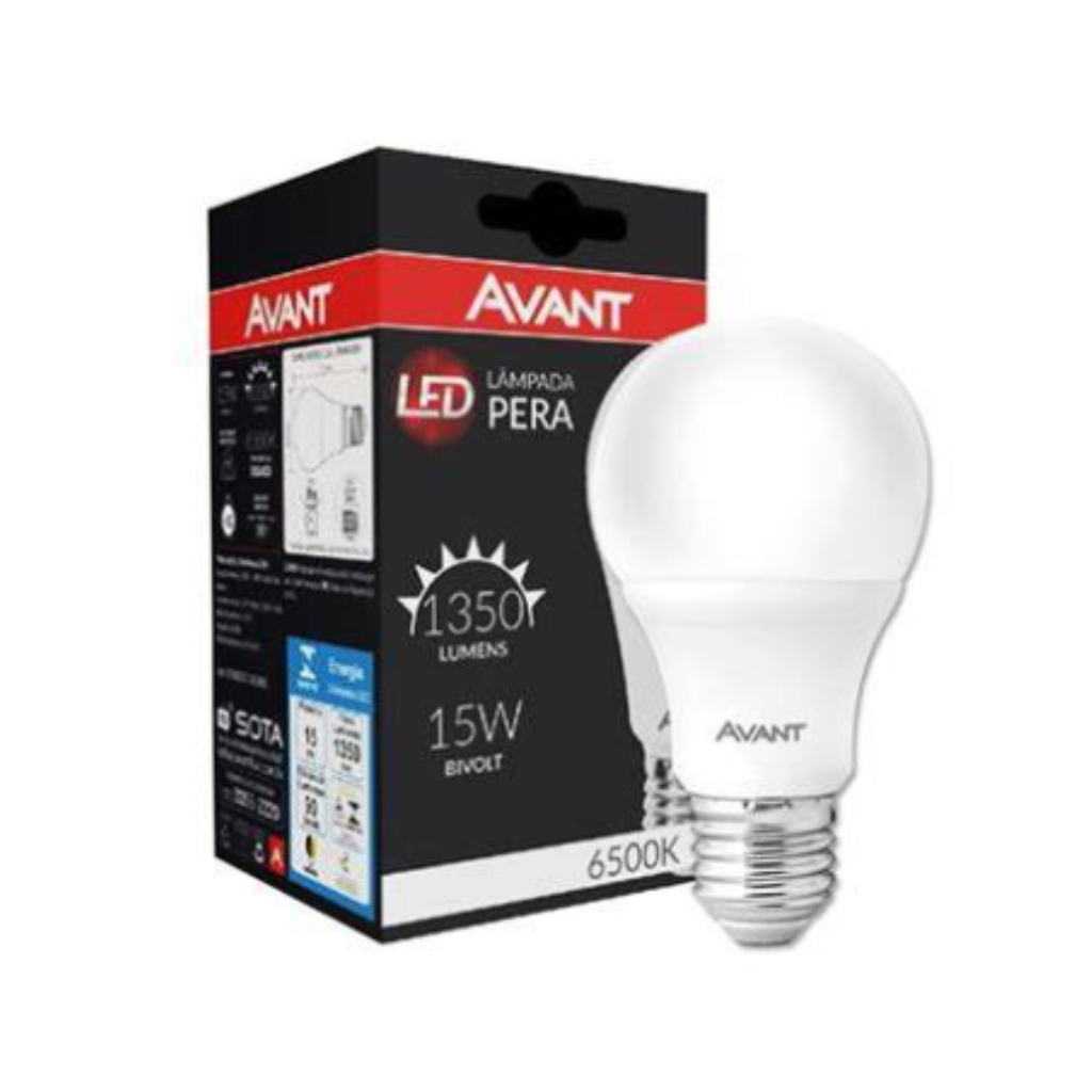 LAMPADA BULBO LED 15W E-27 AVANT 1350 LUMENS BR6500K