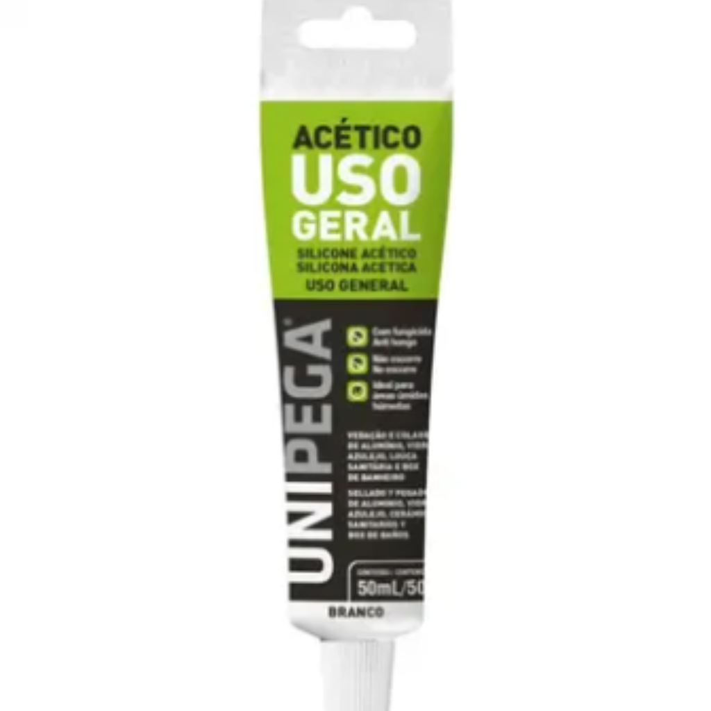 SILICONE50G ACETICO USO GERAL BRANCO UNIPEGA (GANCHEIRA) - AES0509.0532