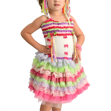 Vestido Junino Babado Rendado