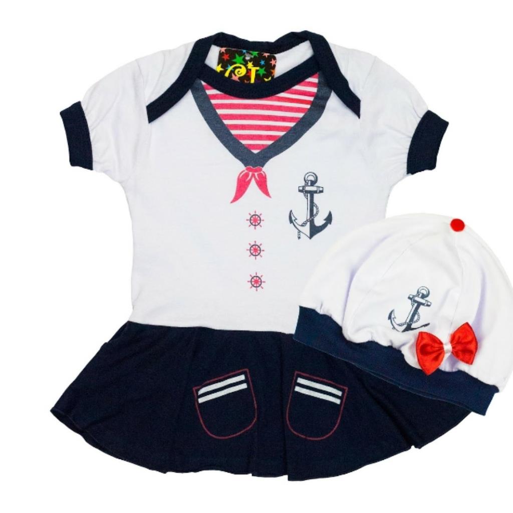Body de Marinheira (NÃO ACOMPANHA TOUCA)