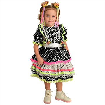 Vestido Junino Luminha Infantil