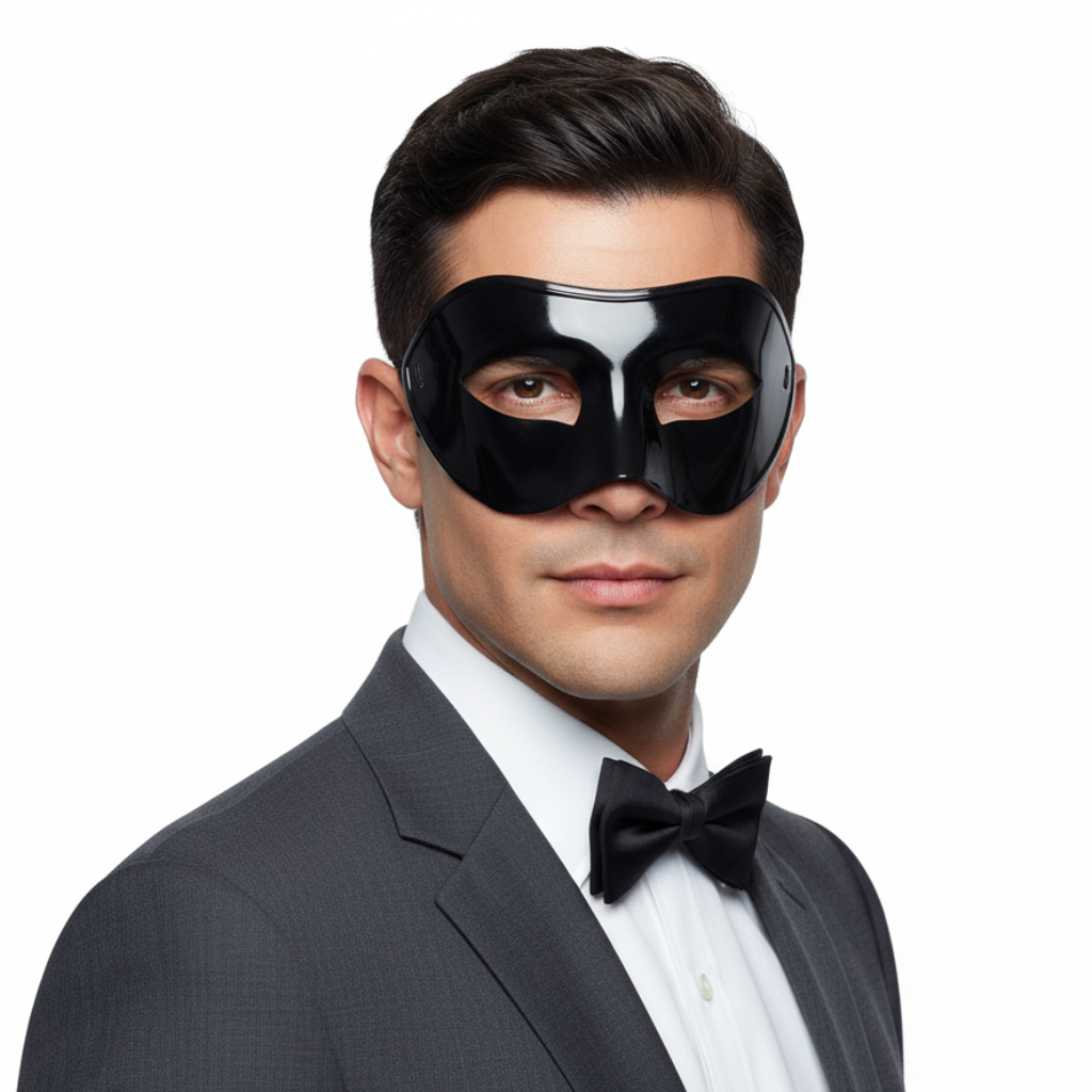 Máscara Preta Christian (Cinquenta Tons Mais Escuros)