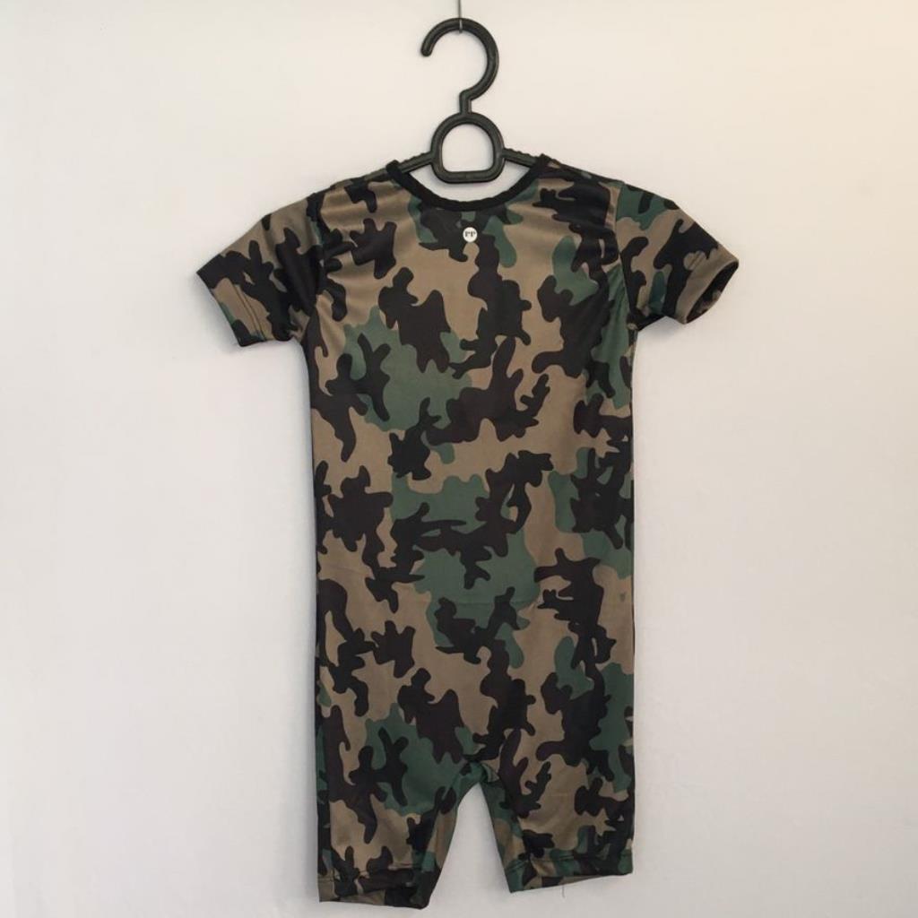Soldado macacão camuflado infantil