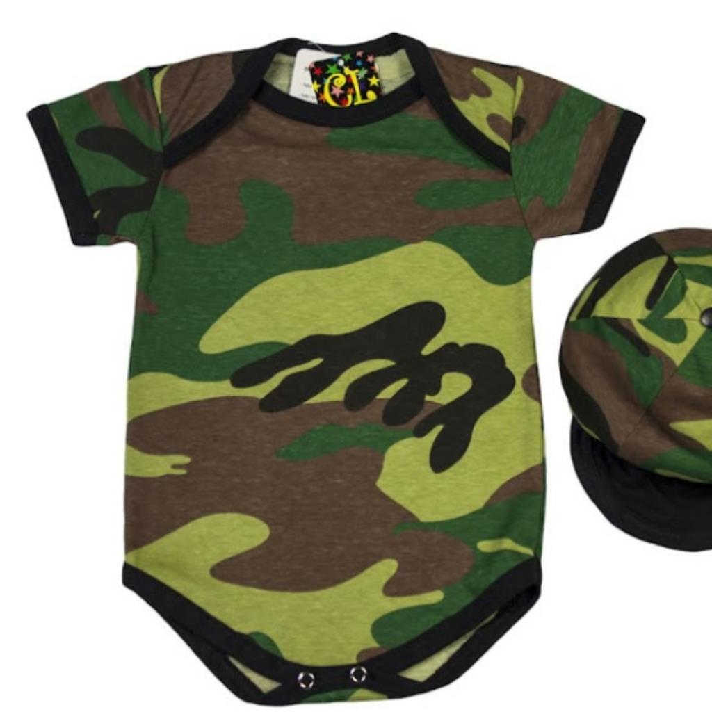 Body de Soldadinho (camuflado)