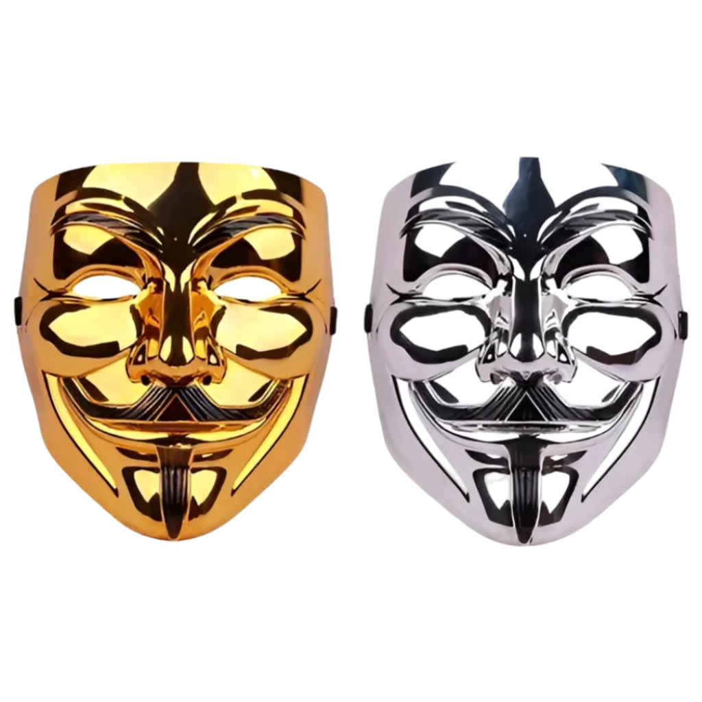 Mascara V de Vingança (Dourada ou Prata)