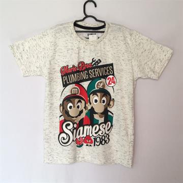 CAMISA SUPER MARIO E LUIGI INFANTIL