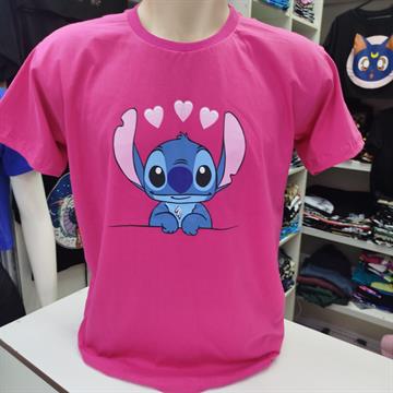 Camisa Lilo Stitch 3 Corações