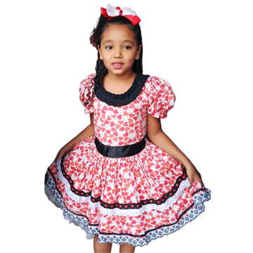 Vestido Junino Coração (infantil)