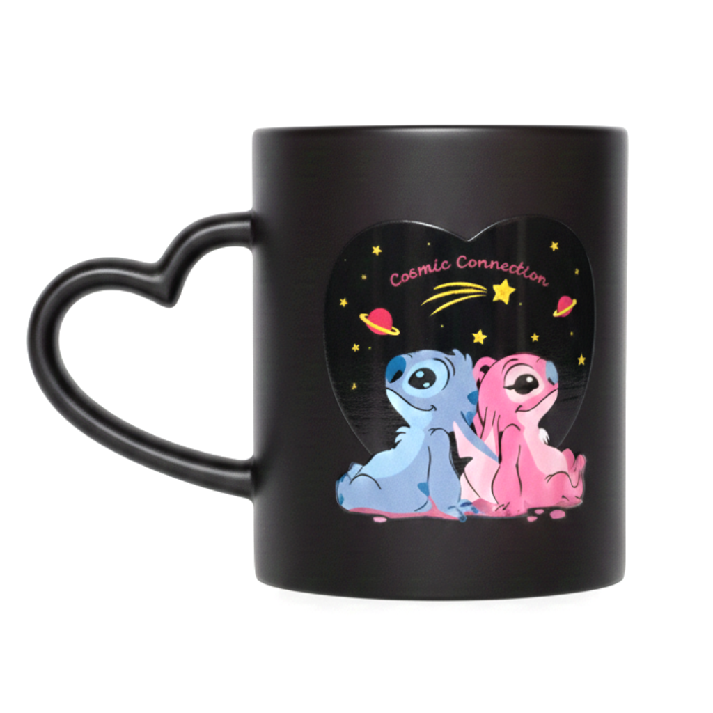 Caneca Magica Stitch e Angel 300ml