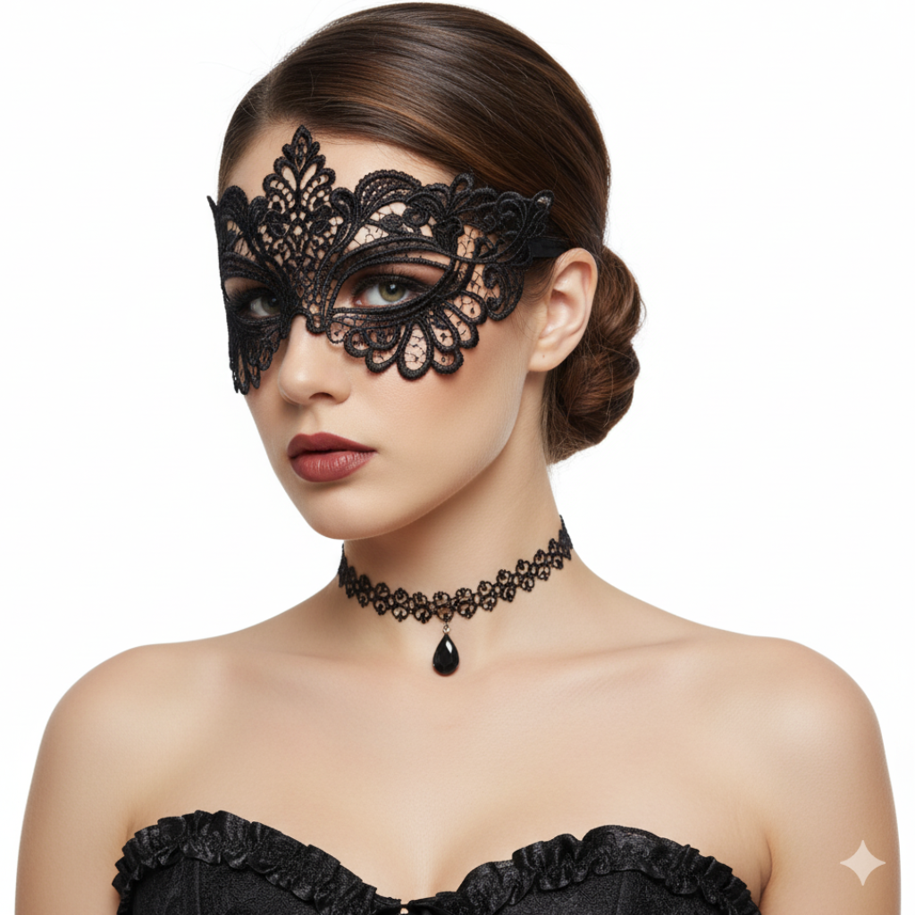 Máscara Renda Anastasia (Cinquenta Tons Mais Escuros)