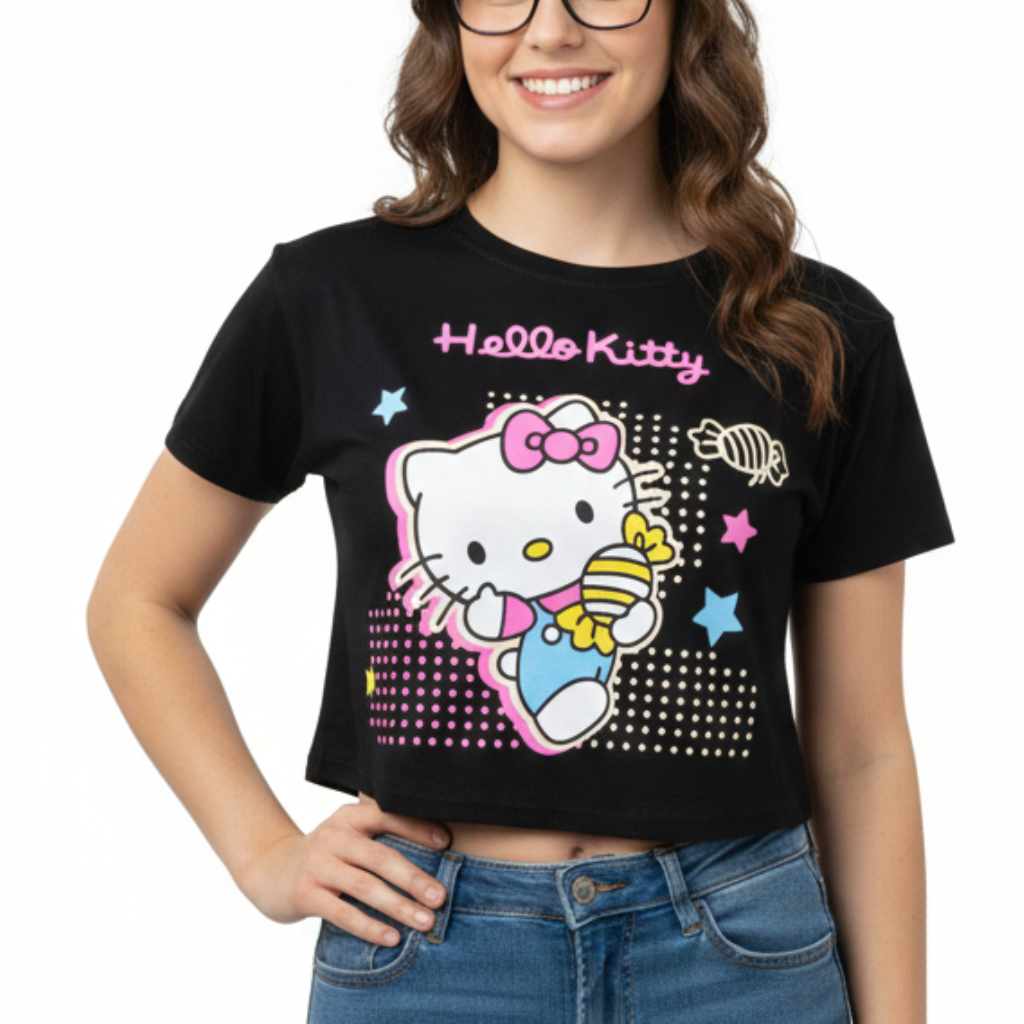 Cropped Hello Kitty Bala