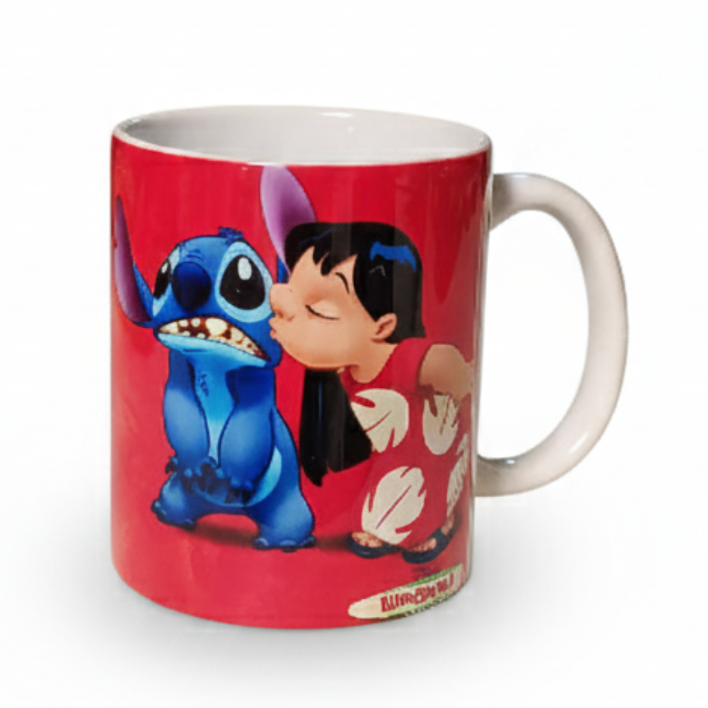 Caneca Lilo & Stitch Beijo