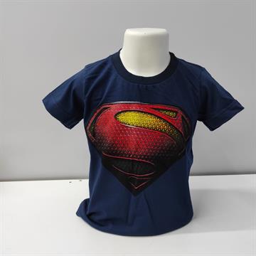 Camisa Superman Novo (azul marinho infantil)