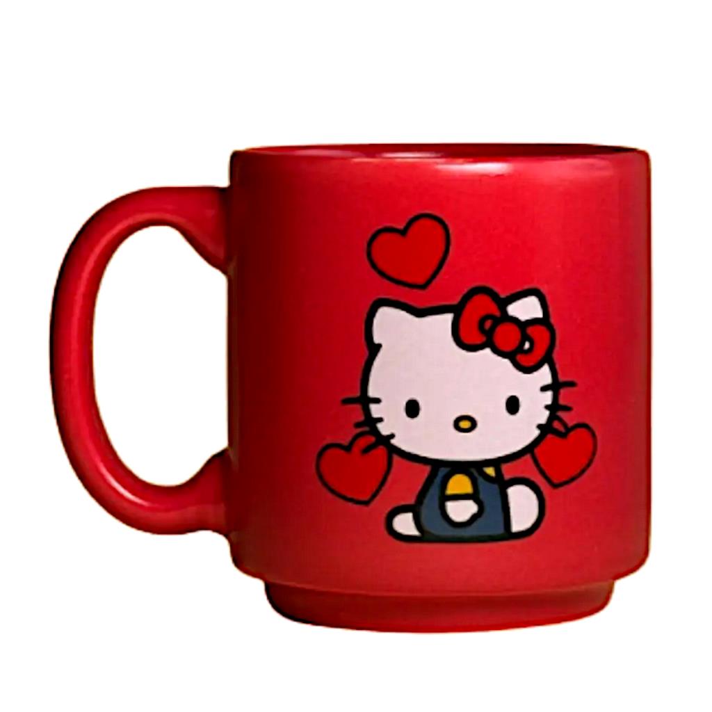 Caneca Mini Tina Hello Kitty Vermelha 100ml