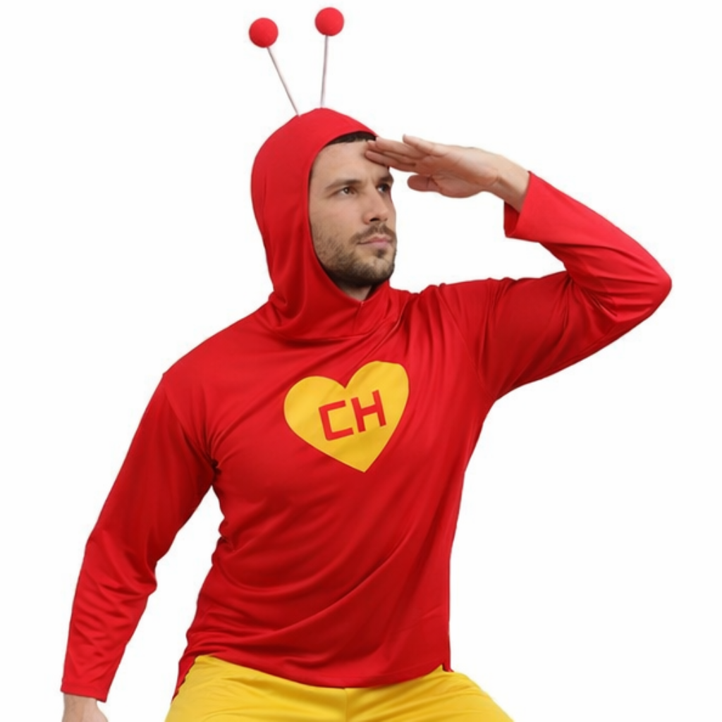 Fantasia Chapolin Colorado Adulto Completa com Martelo Biônico