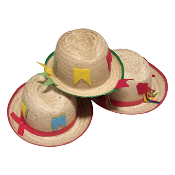 Chapeu Palha Luxo Infantil