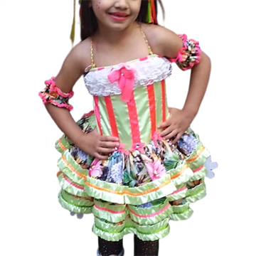 Vestido Junino Marshmello Infantil