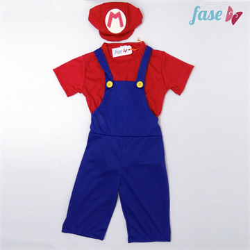 Fantasia de Super Mário (infantil conjunto)