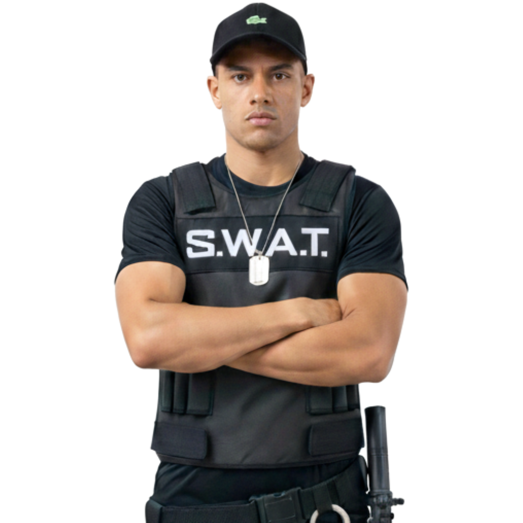 Colete Policial da SWAT + Acessórios