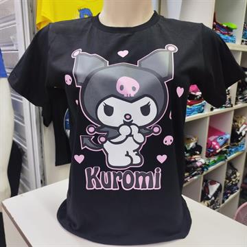 Camisa Kuromi Corações Adulto