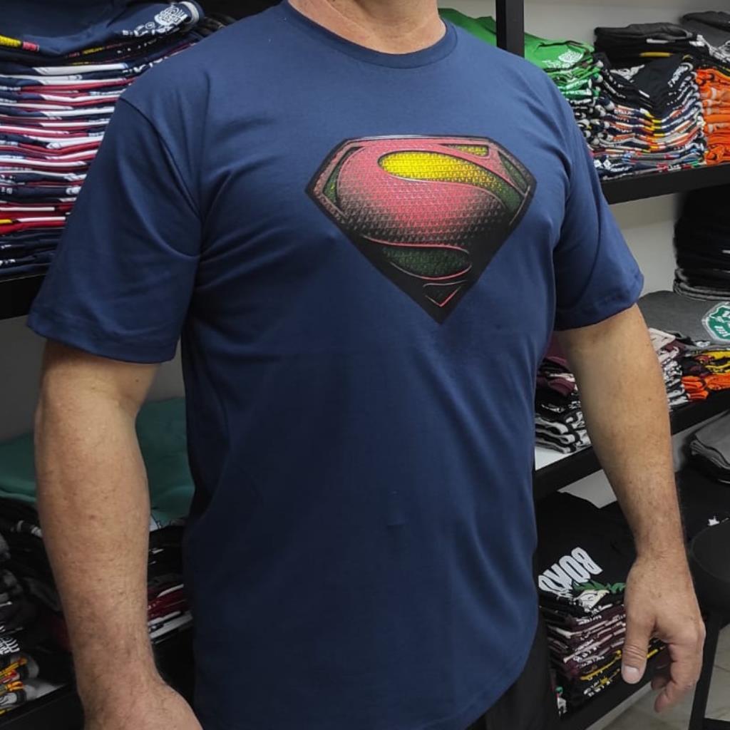 Camisa Superman Novo (azul marinho)