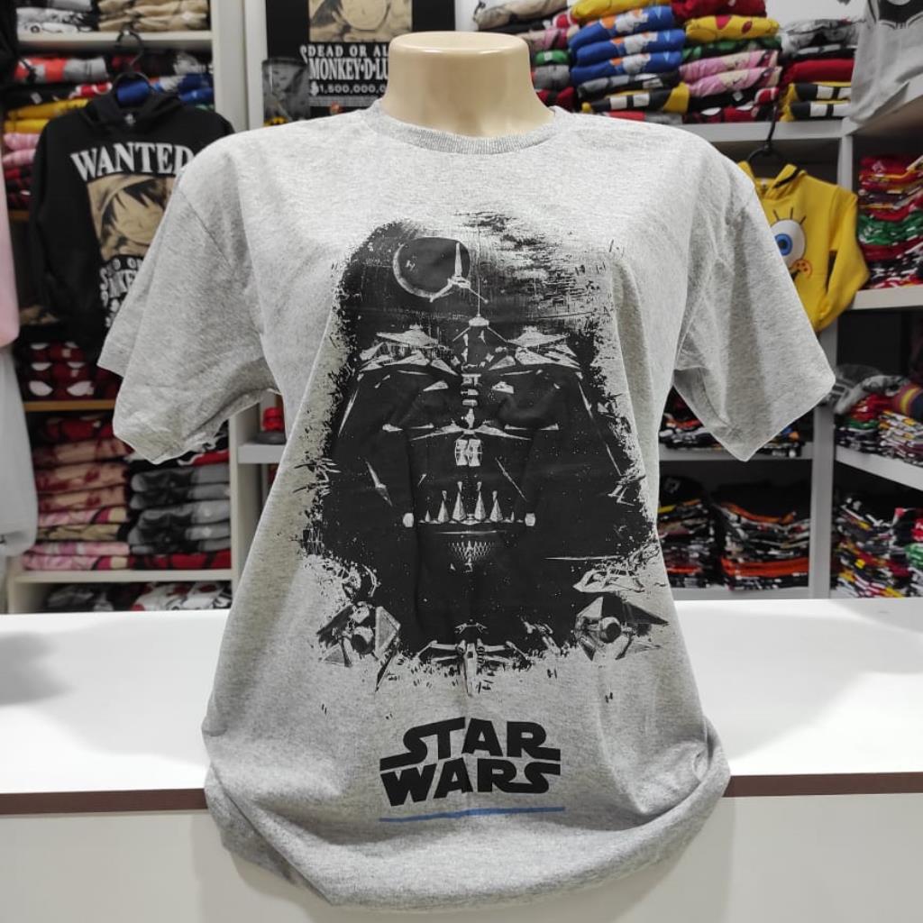 Camisa Darth Vader (star wars / mescla cinza)