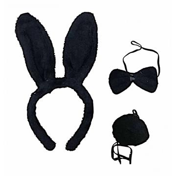 Kit Coelhinha (tiara, gravatinha, rabinho)