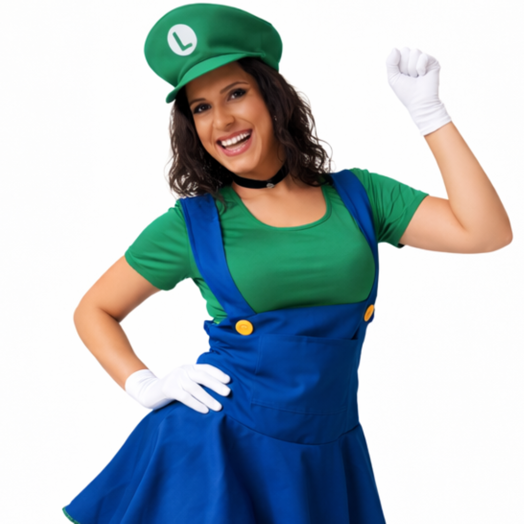 Luigi Feminina do Super Mário Bros