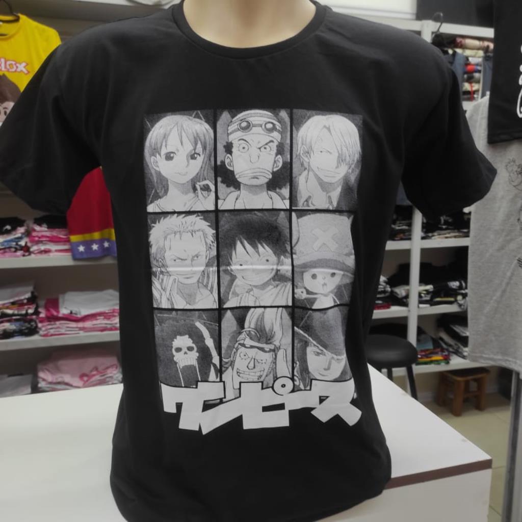 Camisa One Piece (todos os personagens rosto)
